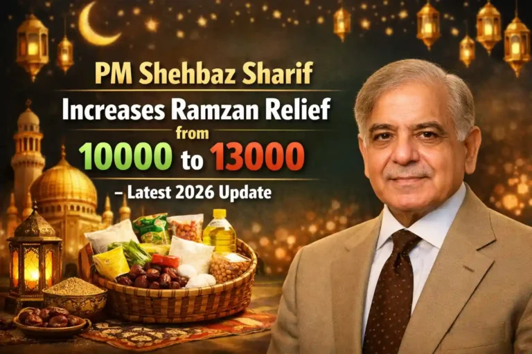 PM Shehbaz Sharif Increases Ramzan Relief from 10000 to 13000
