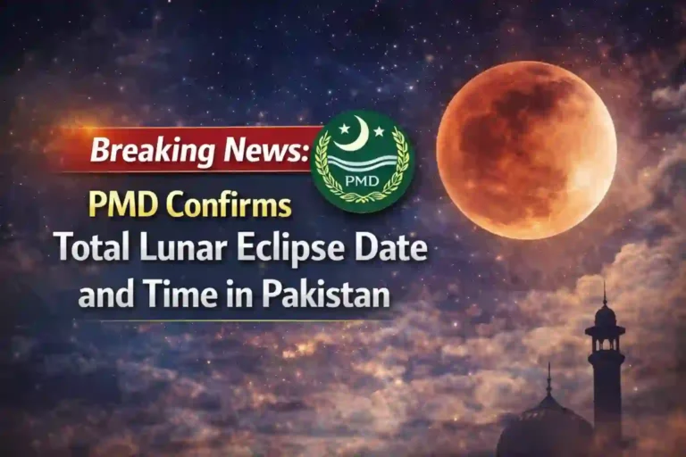 Breaking News: PMD Confirms Total Lunar Eclipse Date and Time in Pakistan 1 PMD Confirms Total Lunar Eclipse Date and Time in Pakistan