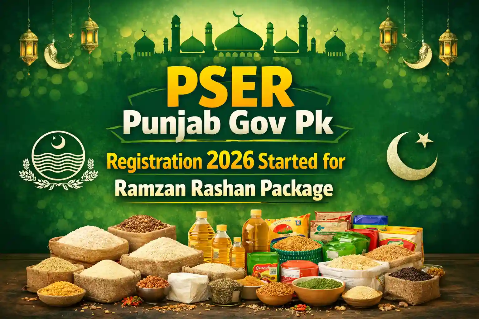 PSER Punjab Gov Pk Registration 2026 Started for Ramzan Rashan Package