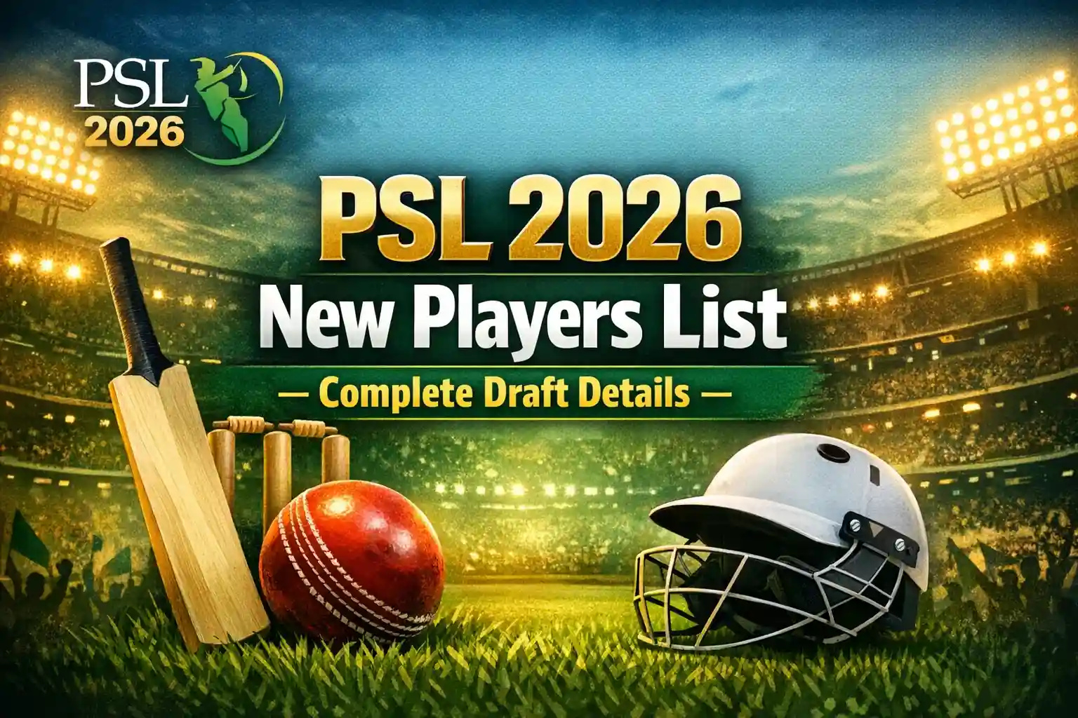 PSL 2026 New Players List – Complete Draft Details 1 PSL 2026 New Players List