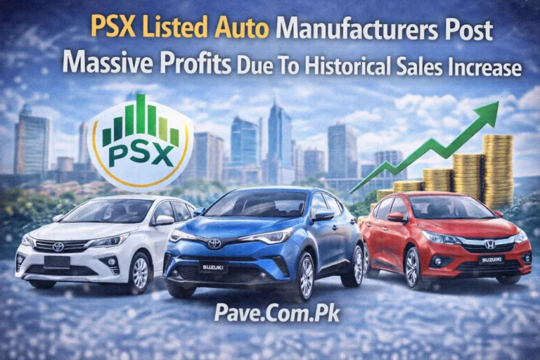 PSX Listed Auto Manufacturers Post Massive Profits Due To Historical Sales Increase