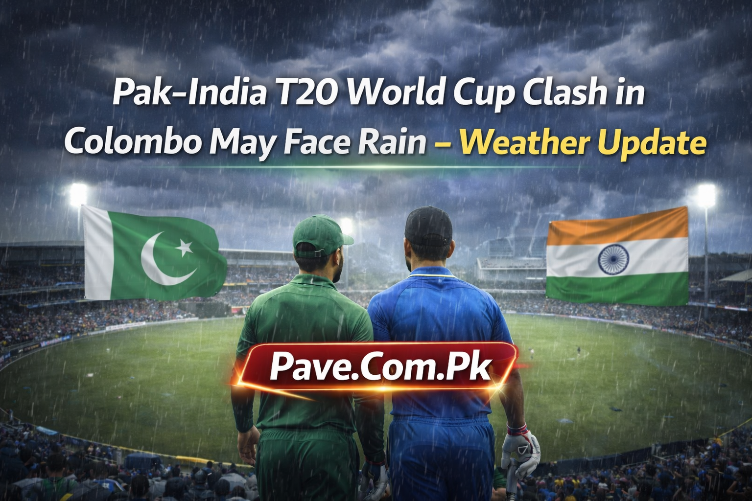 Pak India T20 World Cup Clash in Colombo May Face Rain – Weather Update