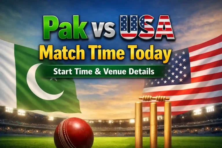 Pak vs USA Match Time Today – Start Time & Venue Details