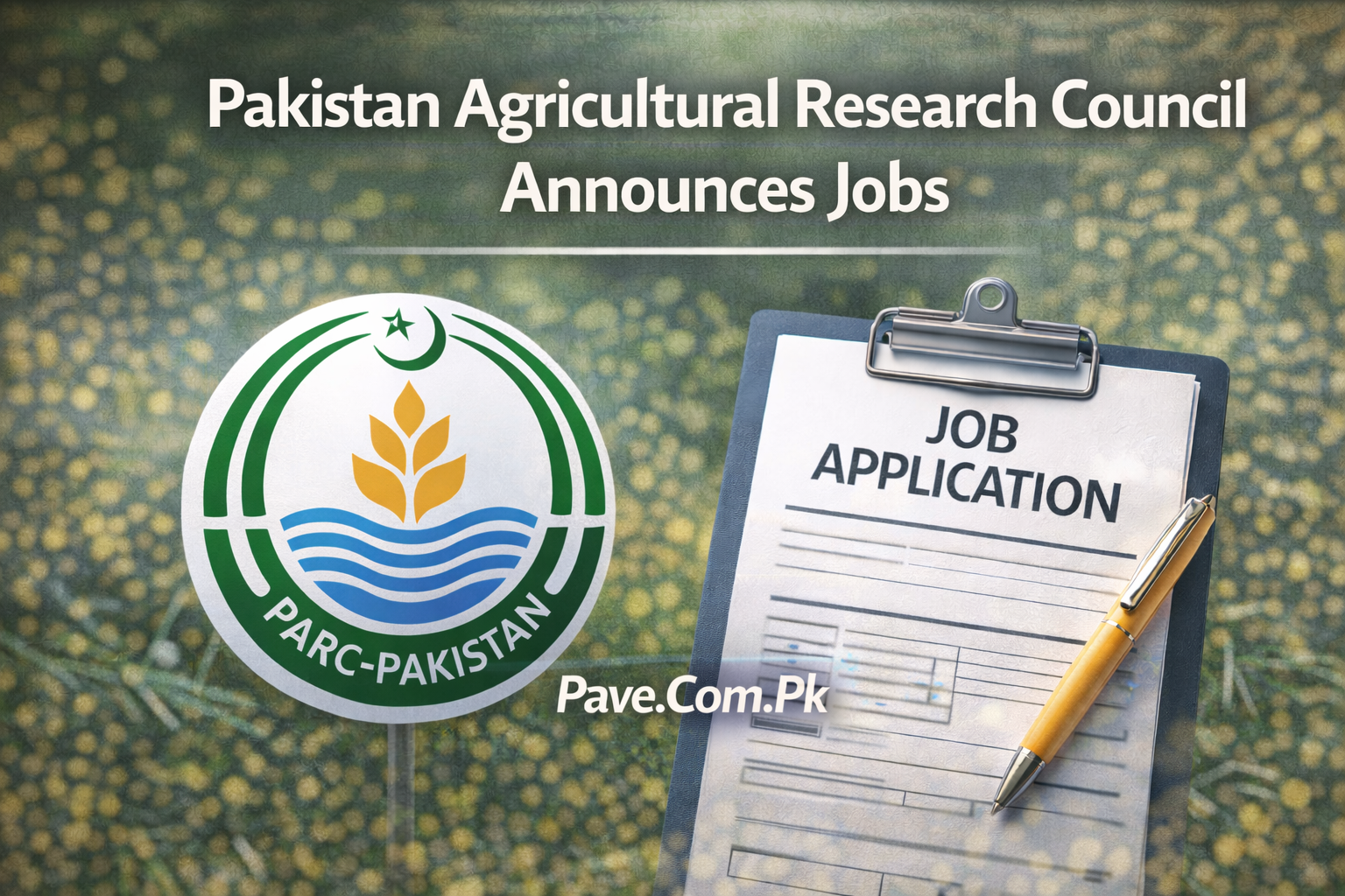 Pakistan Agricultural Research Council PARC Announces Multiple Jobs Online Apply Download PARC Job Application Form