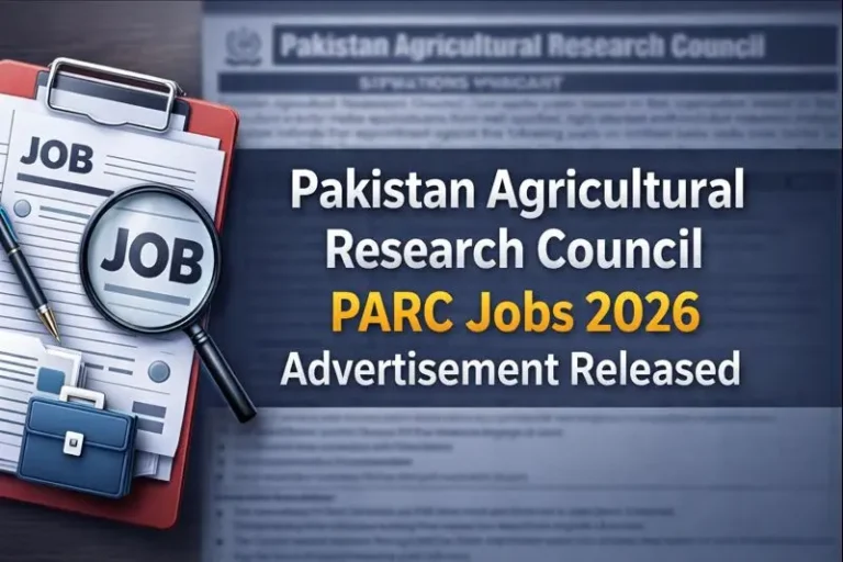 Pakistan Agricultural Research Council PARC Jobs 2026 Advertisement Released