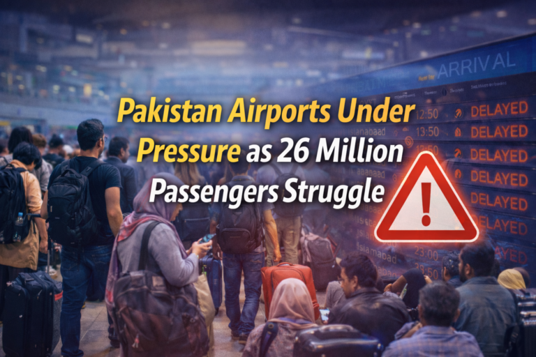 Pakistan Airports Under Pressure as 26 Million Passengers Struggle