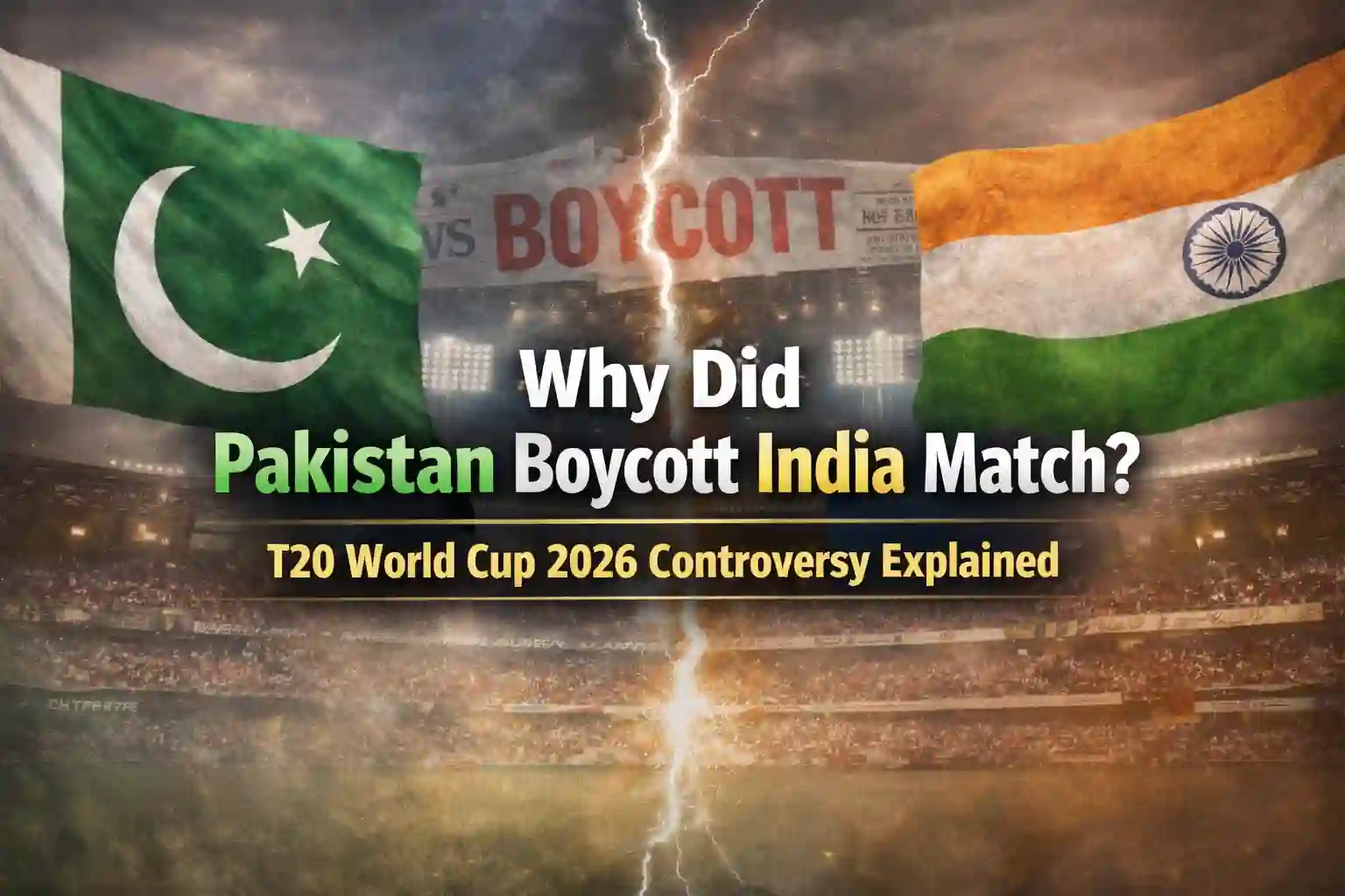 Pakistan Boycott India Match T20 World Cup 2026