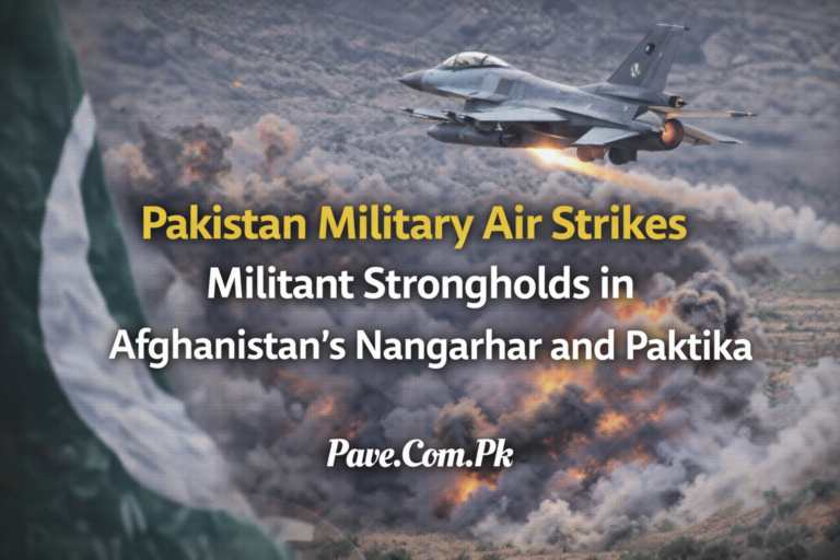 Pakistan Military Air Strikes Militant Strongholds in Afghanistan’s Nangarhar and Paktika