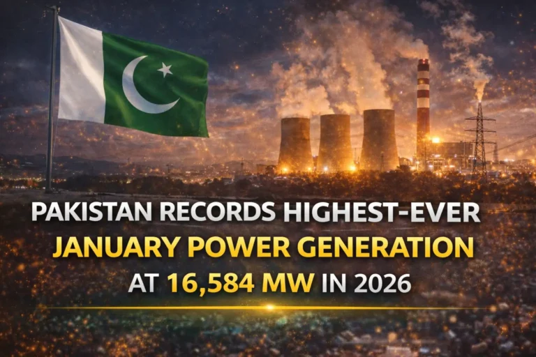 Pakistan Records Highest-Ever January Power Generation at 16,584 MW in 2026