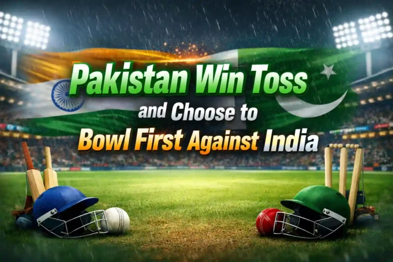 Pakistan Win Toss and Choose to Bowl First Against India