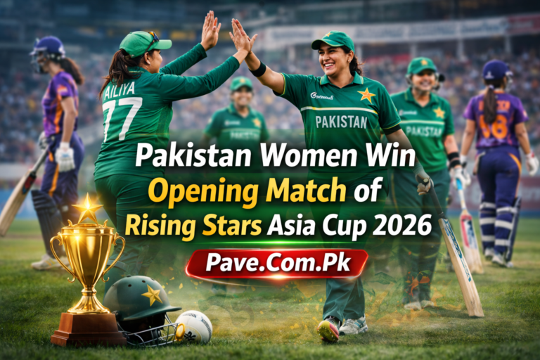 Pakistan Women Win Opening Match of Rising Stars Asia Cup 2026