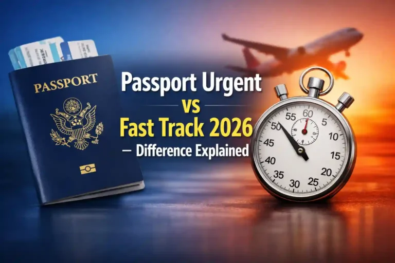 Passport Urgent vs Fast Track 2026 – Difference Explained
