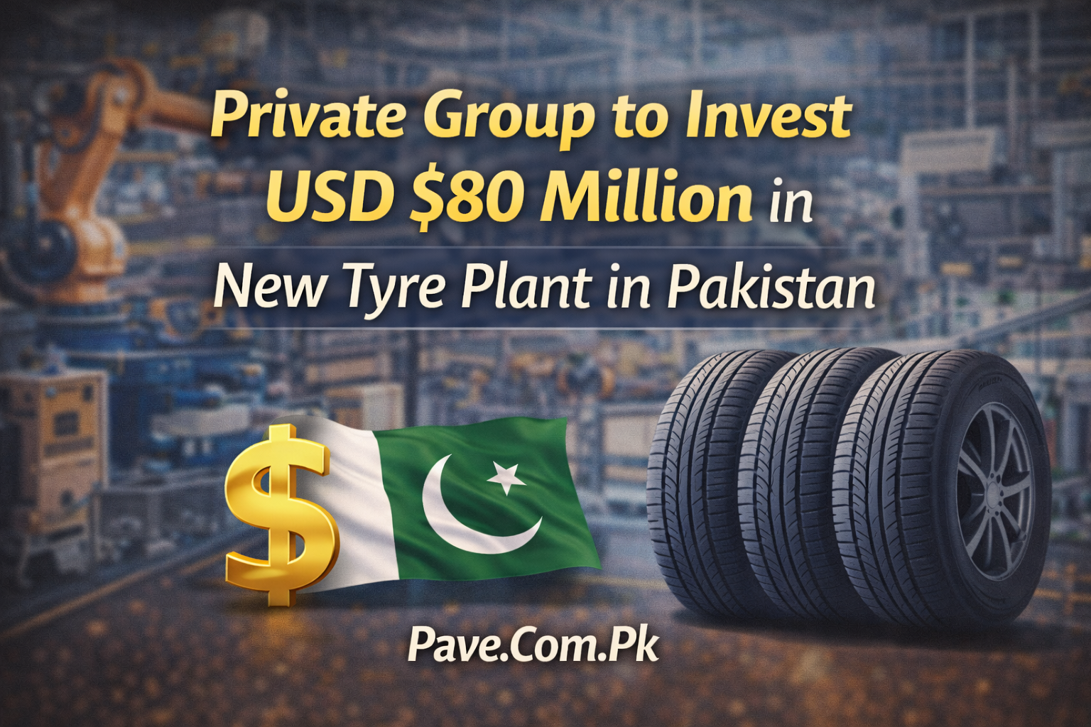 Private Group to Invest USD 80 Million in New Tyre Plant in Pakistan
