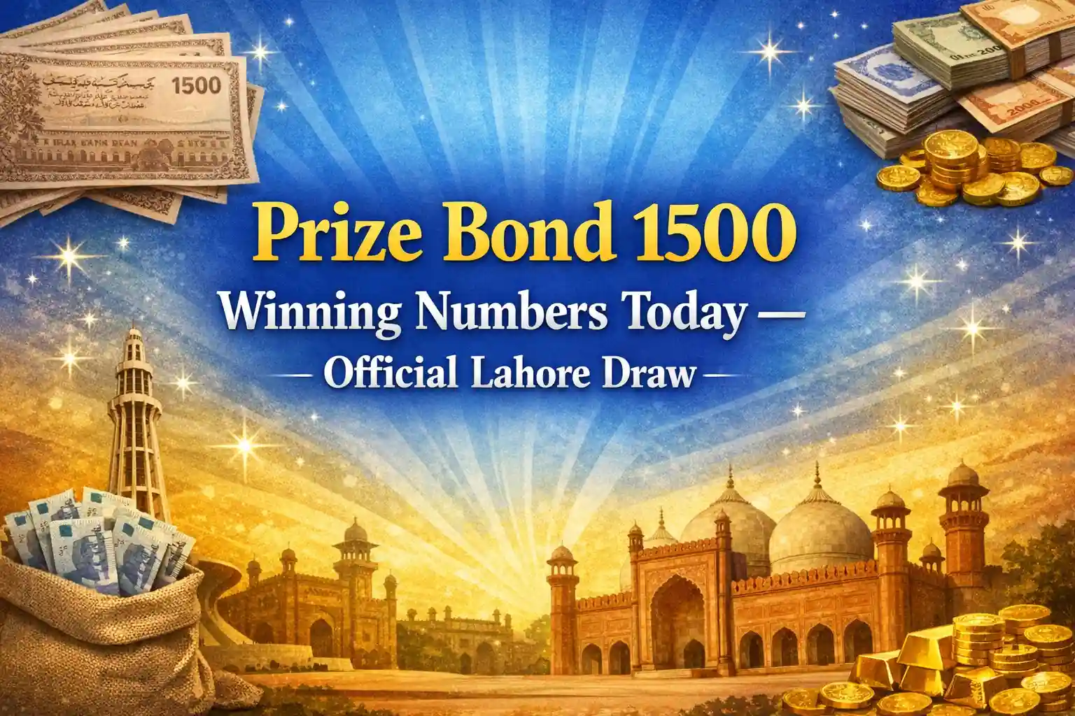 Prize Bond 1500 Winning Numbers Today – Official Lahore Draw 1 Prize Bond 1500 Winning Numbers Today – Official Lahore Draw
