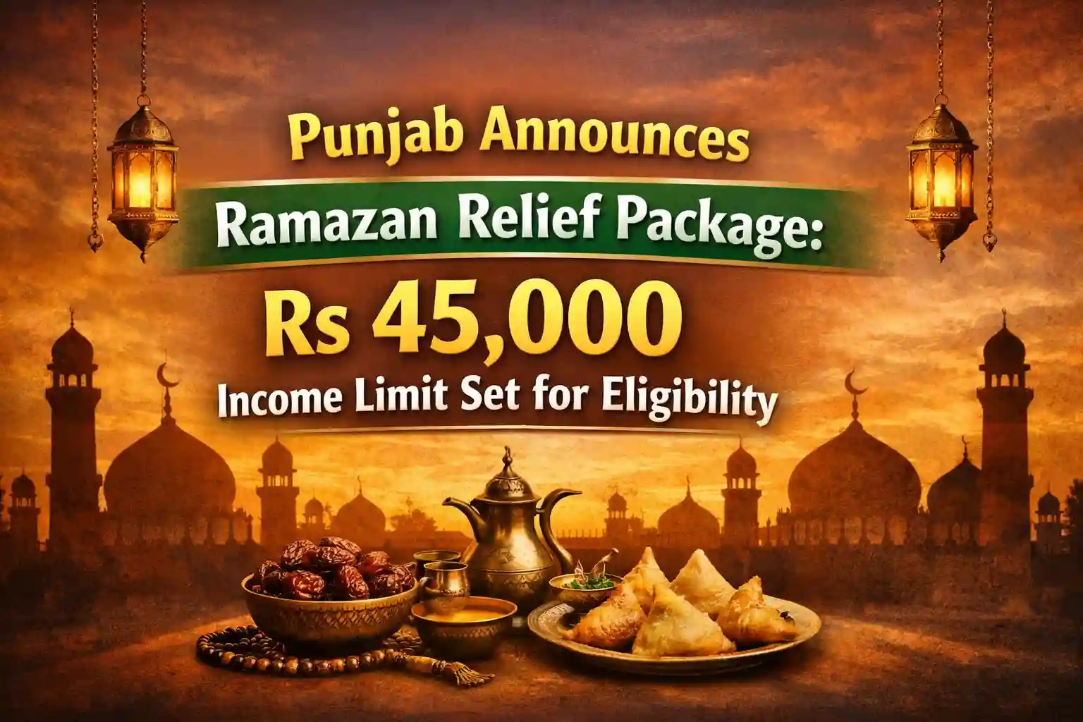 Punjab Announces Ramazan Relief Package: Rs 45,000 Income Limit Set for Eligibility 1 Punjab Announces Ramazan Relief Package