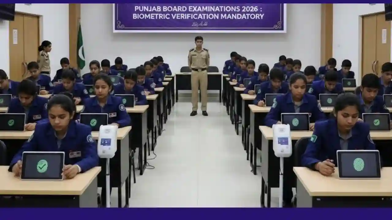 Punjab Enforces Biometric Verification for Matriculation & Intermediate Examination 2026 1 Punjab Enforces Biometric Verification for Matriculation & Intermediate Examination 2026