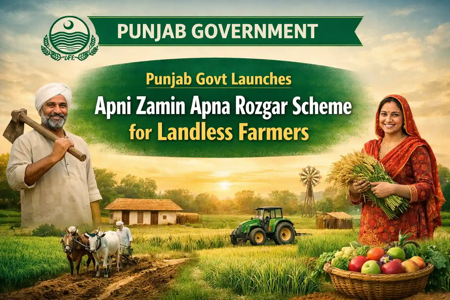Punjab Govt Launches Apni Zamin Apna Rozgar Scheme for Landless Farmers
