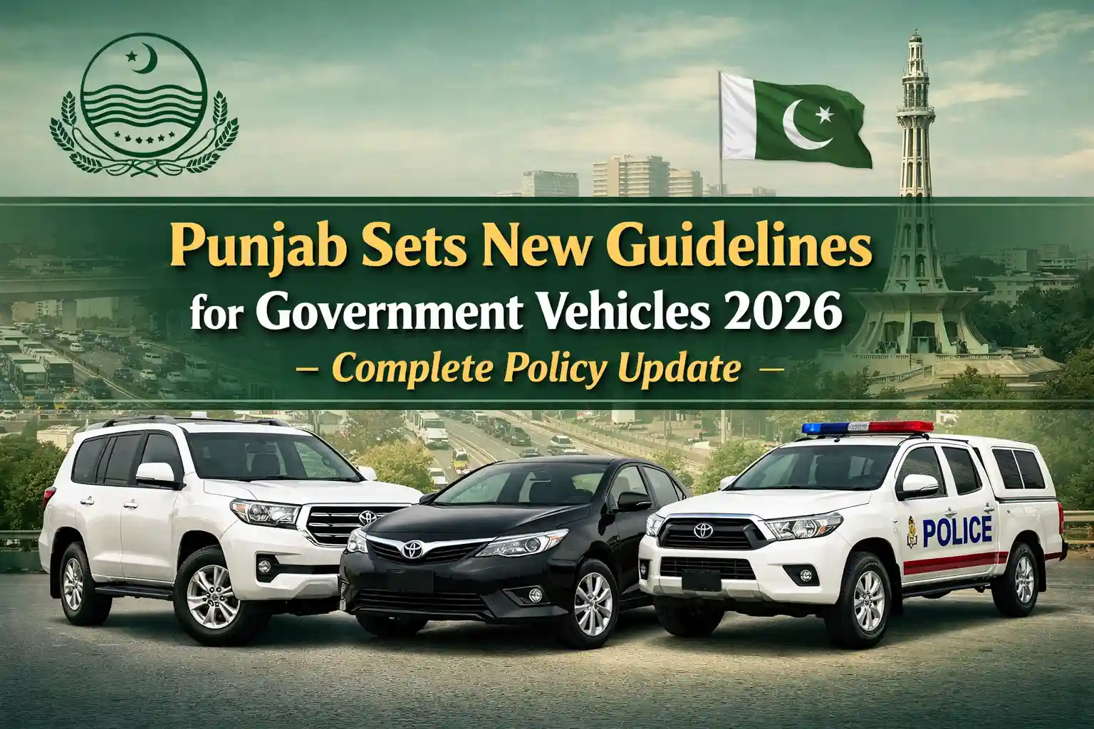 Punjab Sets New Guidelines for Government Vehicles 2026