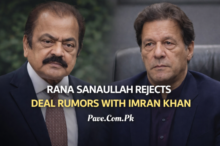 Rana Sanaullah Rejects Deal Rumors With Imran Khan