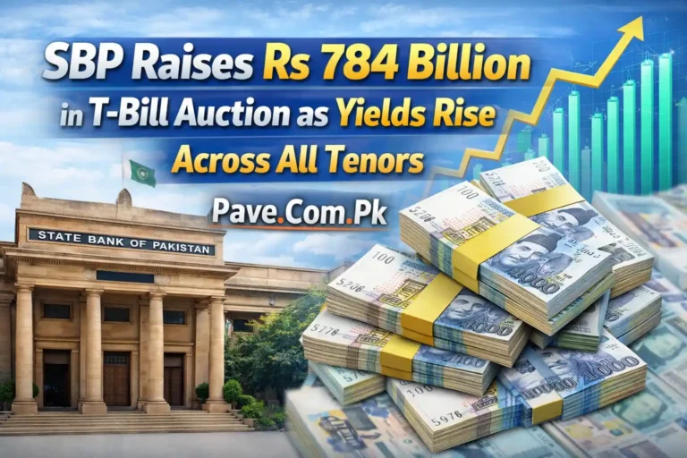 SBP Raises Rs 784 Billion in T-Bill Auction as Yields Rise Across All Tenors