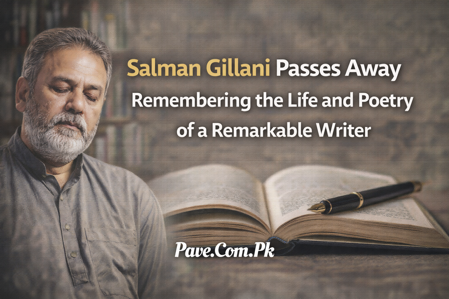 Salman Gillani Passes Away Remembering the Life and Poetry of a Remarkable Writer