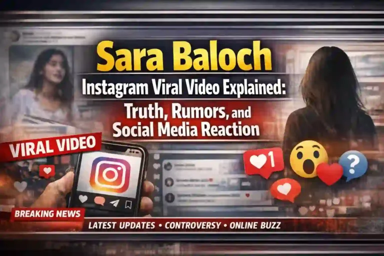 Sara Baloch Instagram Viral Video Explained