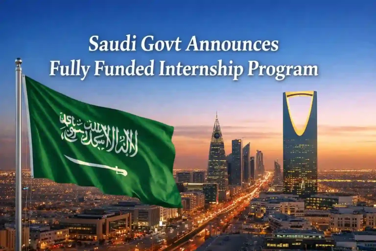 Saudi Govt Announces Fully Funded Internship Program