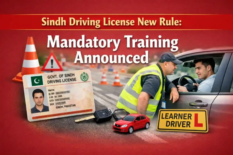 Sindh Driving License New Rule