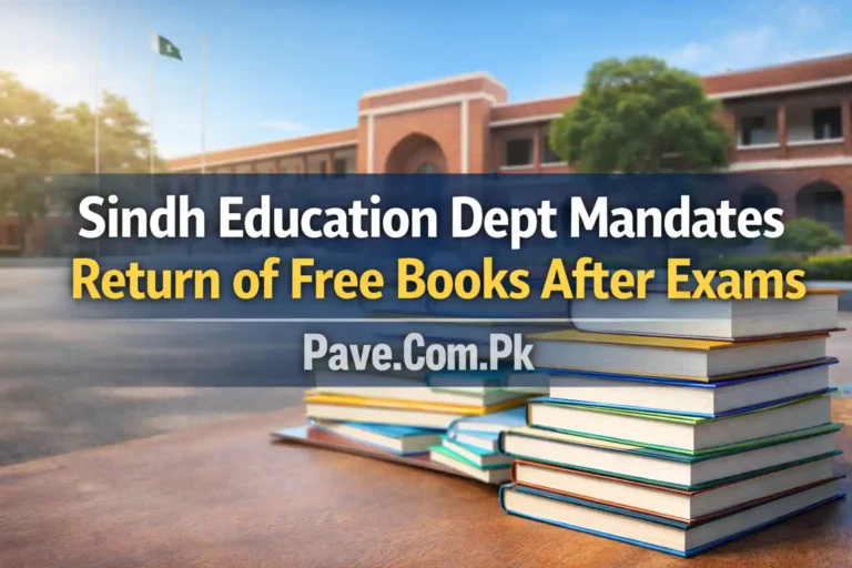 Sindh Education Dept Mandates Return of Free Books After Exams 7 Sindh Education Dept Mandates Return of Free Books After Exams
