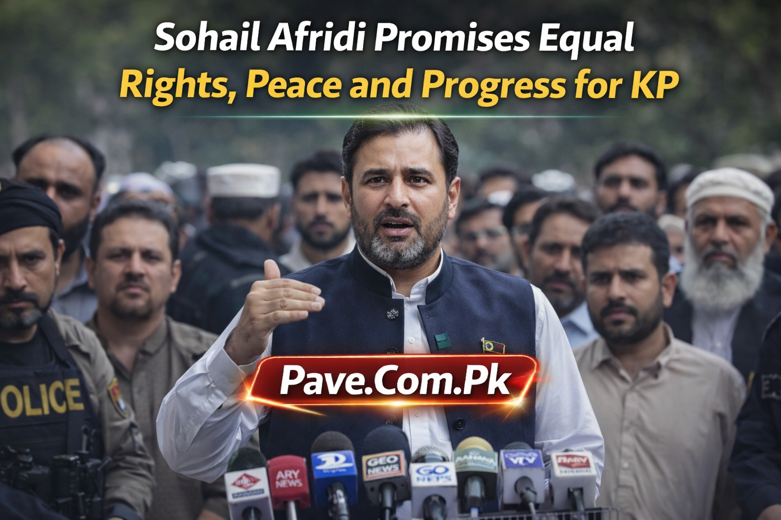 Sohail Afridi Promises Equal Rights Peace and Progress for KP