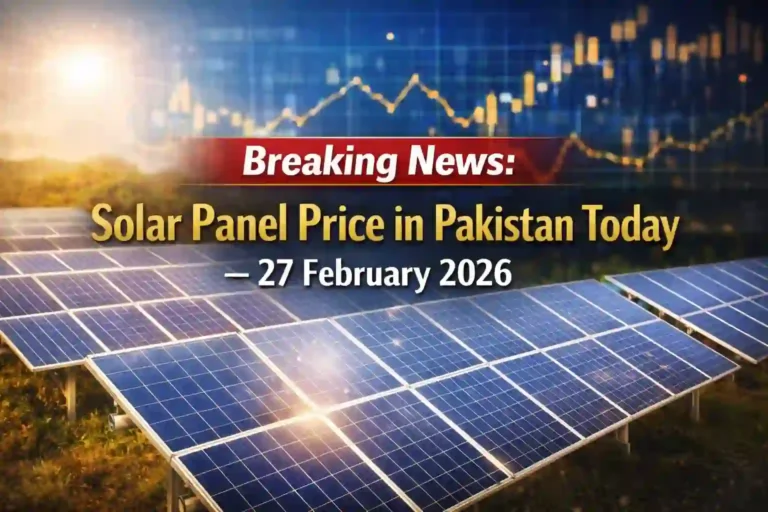 Solar Panel Price in Pakistan Today – 27 February 2026 (Updated Rates) 7 Solar Panel Price in Pakistan Today – 27 February 2026