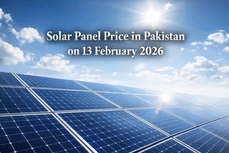 Solar Panel Price in Pakistan on 13 February 2026