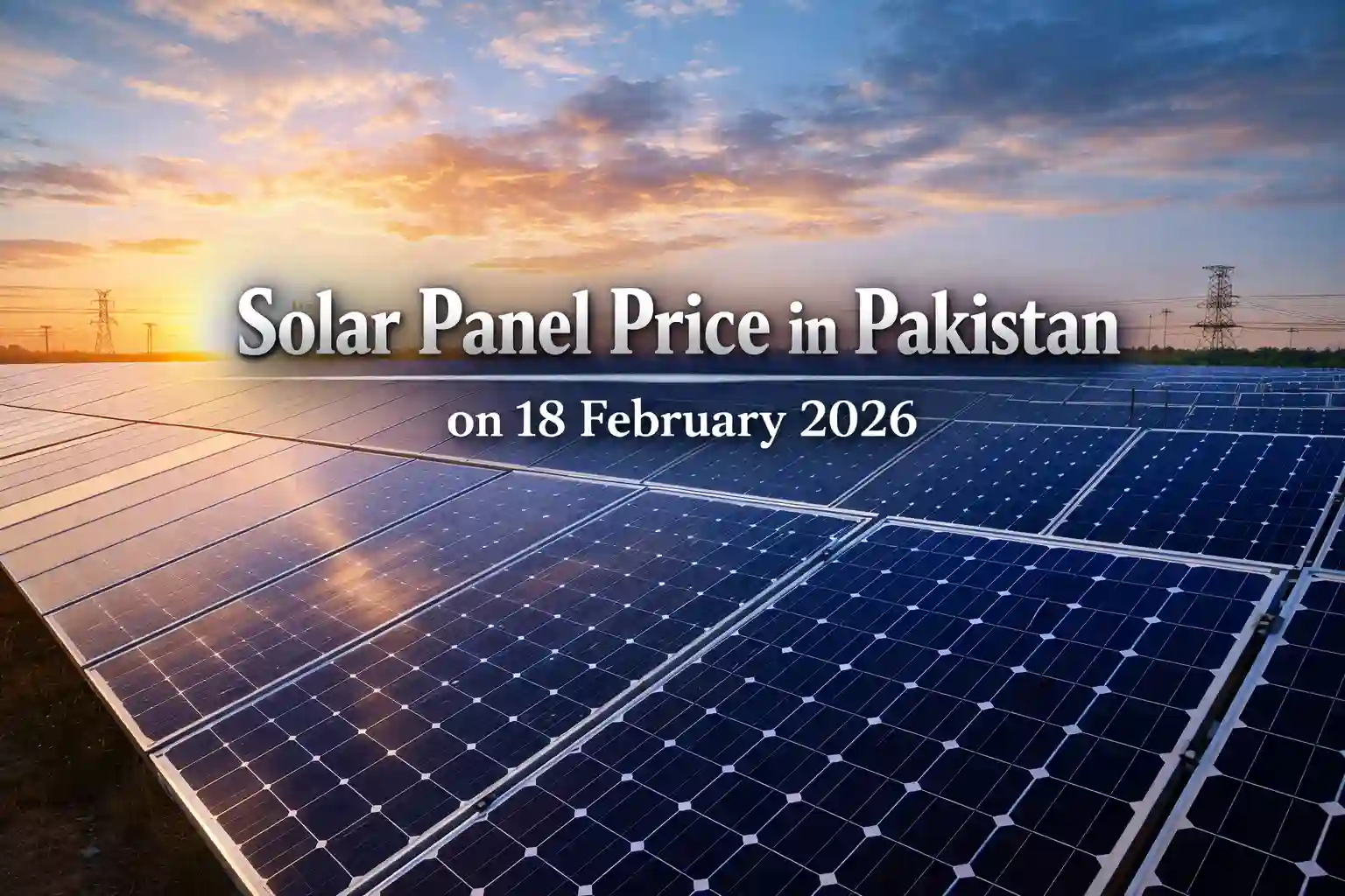 Solar Panel Price in Pakistan on 18 February 2026