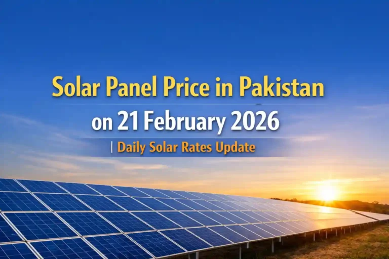Solar Panel Price in Pakistan on 21 February 2026
