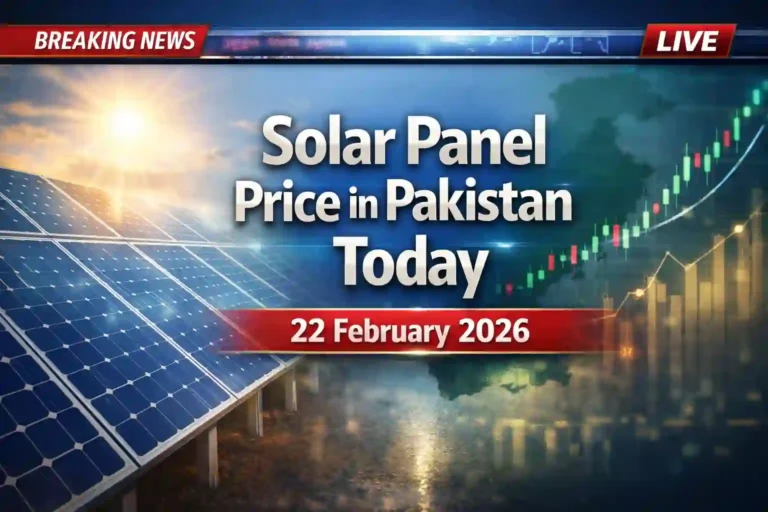 Solar Panel Price in Pakistan on 22 February 2026