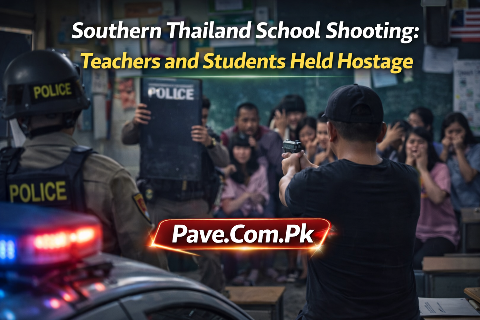 Southern Thailand School Shooting Teachers and Students Held Hostage