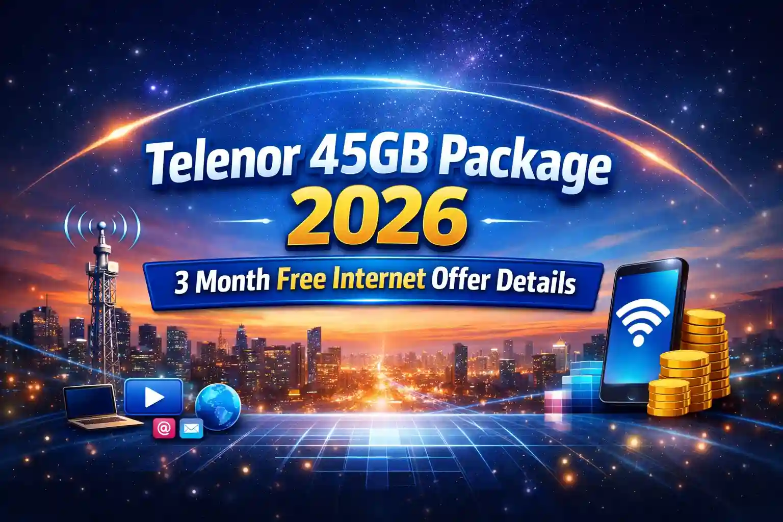 Telenor 45GB Package 2026 – 3 Month Free Internet Offer Details
