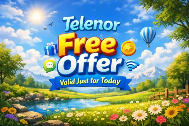 Telenor Free Offer Valid Just for Today – Dial 345186 Code Now to Activate