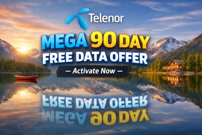 Telenor Mega 90 Day Free Data Offer – Activate Now