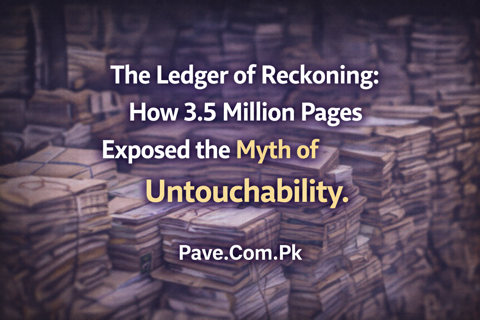 The Ledger of Reckoning How 3.5 Million Pages Exposed the Myth of Untouchability 1