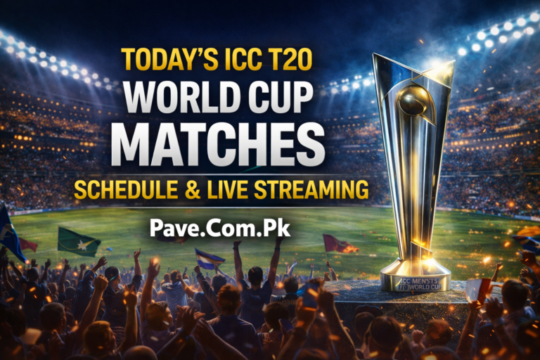 Today’s ICC World Cup T20 Matches Schedule, Venue & Start Time – Where to Watch Live Match Streaming