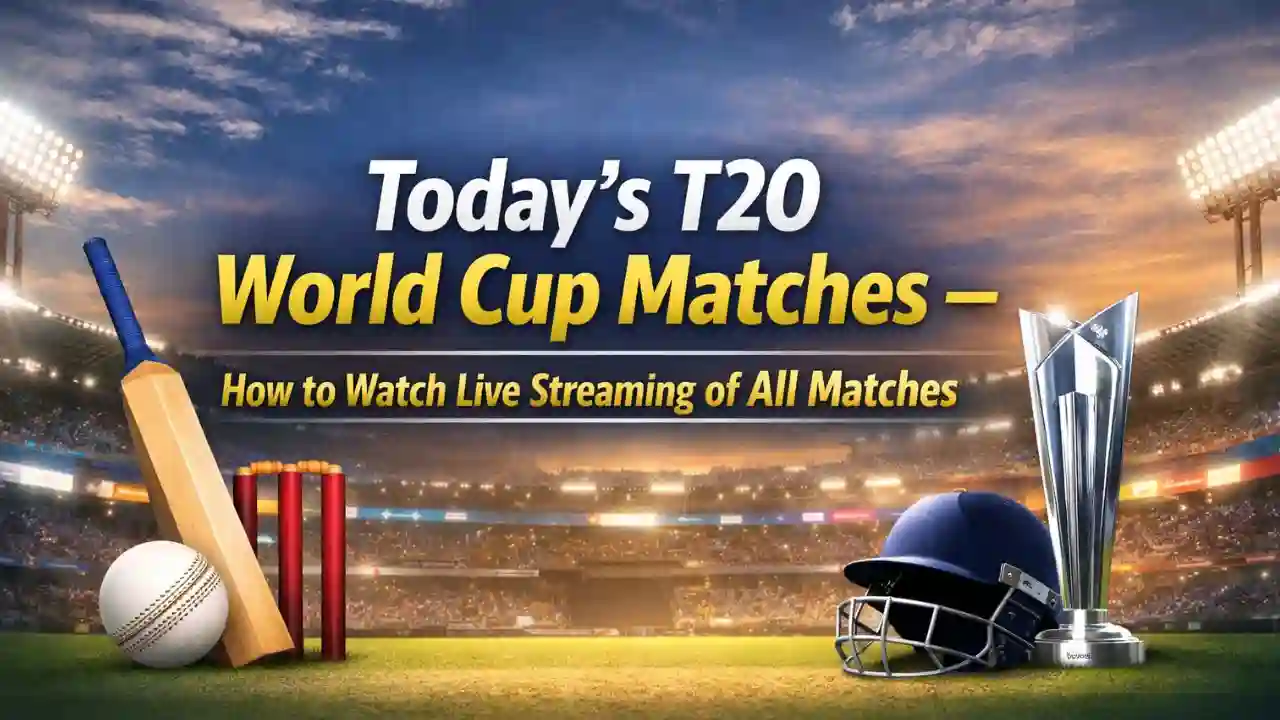 Today’s T20 World Cup Matches – How to Watch Live Streaming of All Matches