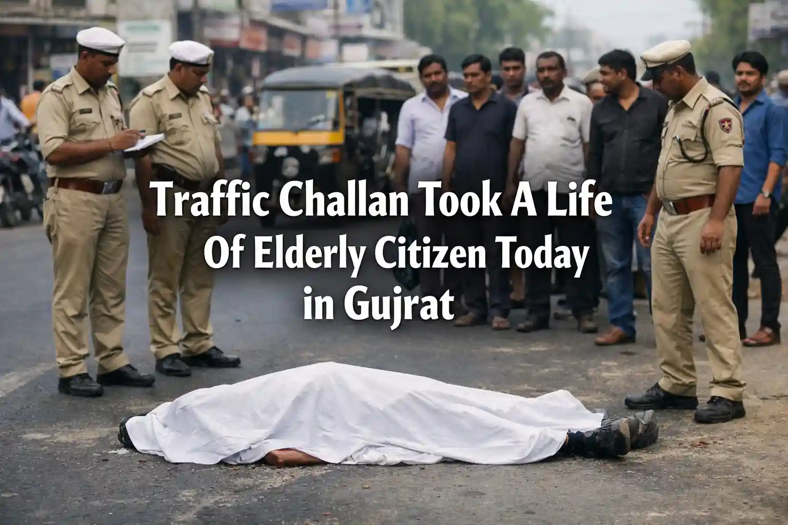 Traffic Challan Took A Life Of Elderly Citizen Today in Gujrat