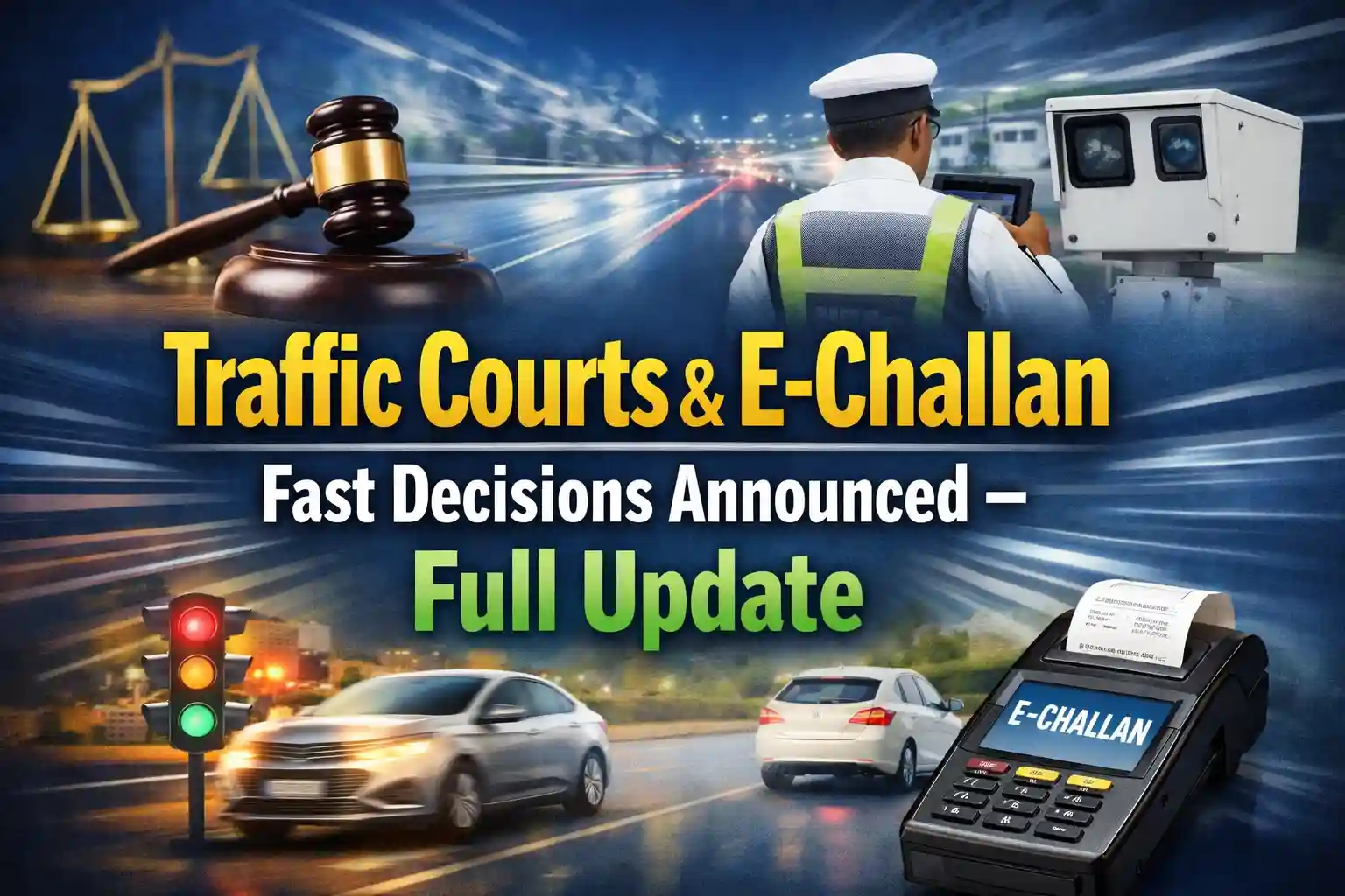 Traffic Courts & E-Challan Fast Decisions Announced – Full Update 1 Traffic Courts & E-Challan Fast Decisions Announced