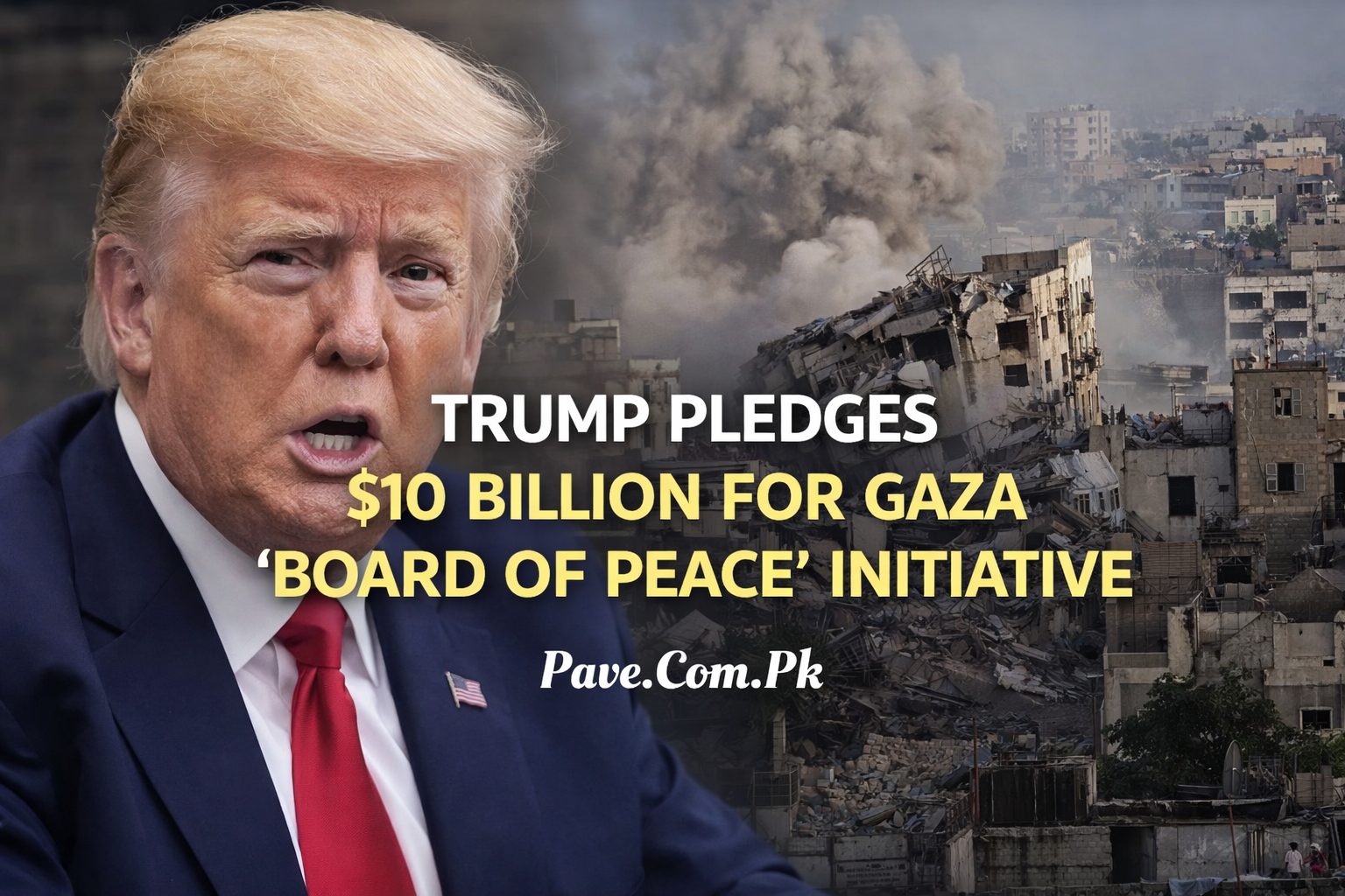 Trump Pledges 10 Billion for Gaza ‘Board of Peace Initiative