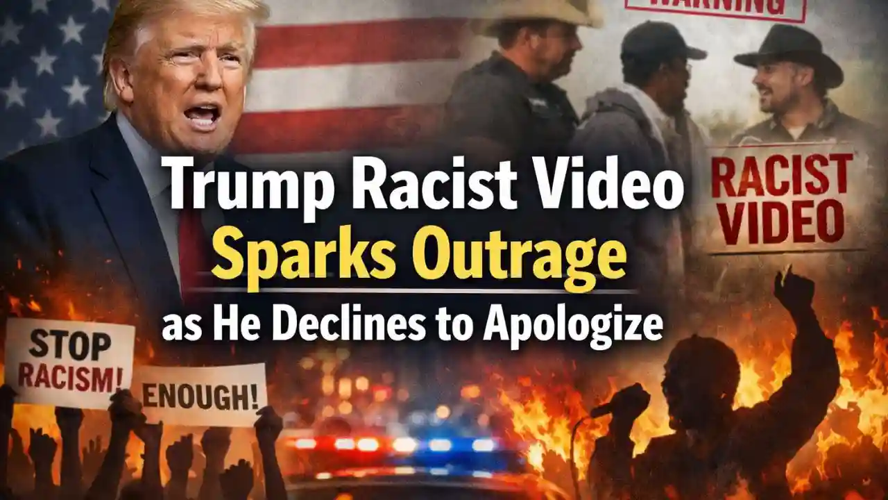 Trump Racist Video Sparks Outrage as He Declines to Apologize
