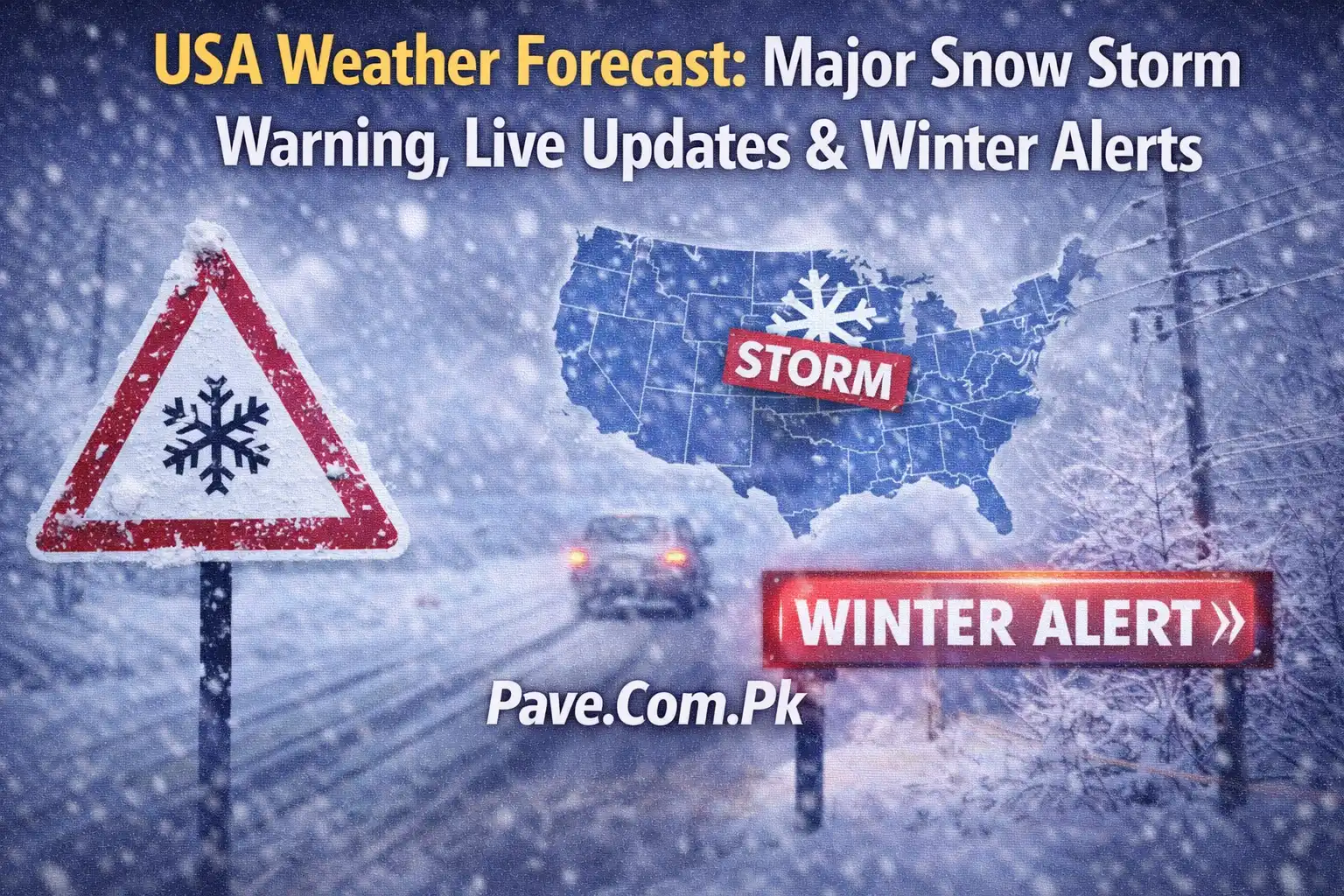 USA Weather Forecast Major Snow Storm Warning, Live Updates & Winter Alerts