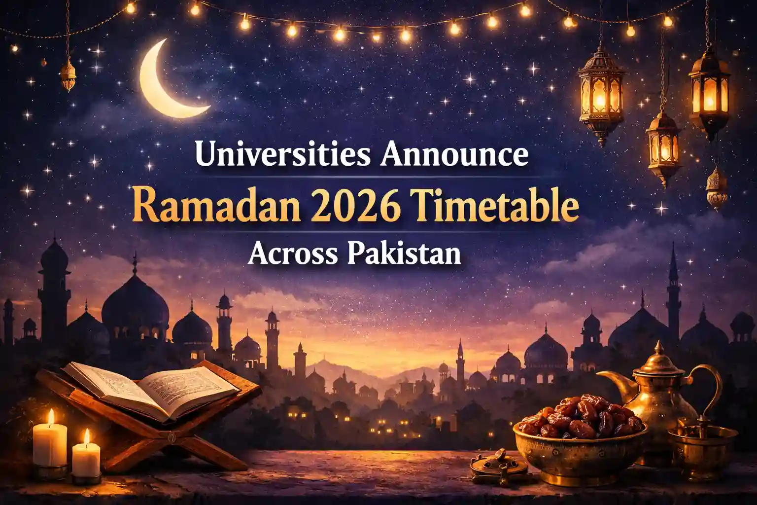 Universities Announce Ramadan 2026 Timetable Across Pakistan