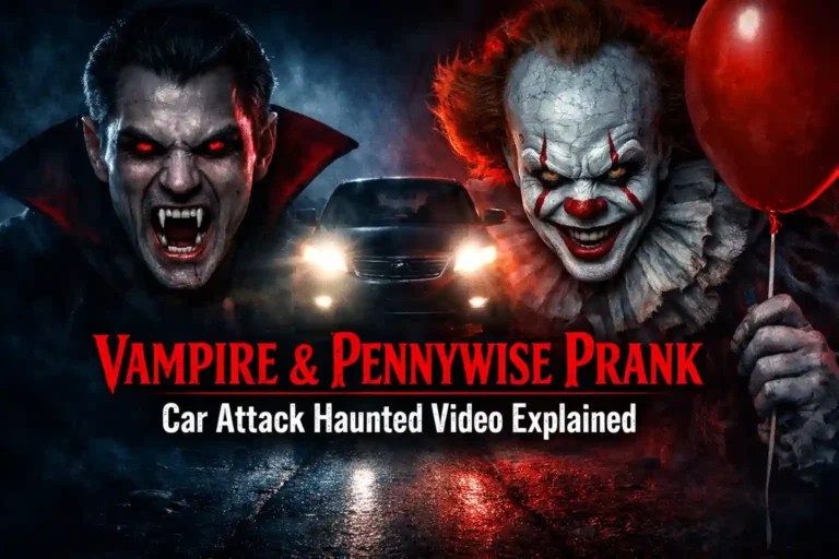 Vampire & Pennywise Prank Car Attack Haunted Video Explained