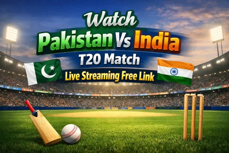 Watch Pakistan Vs India Live Match Streaming Web Link